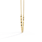 Round Shaped Lab Diamond Twisted Necklace