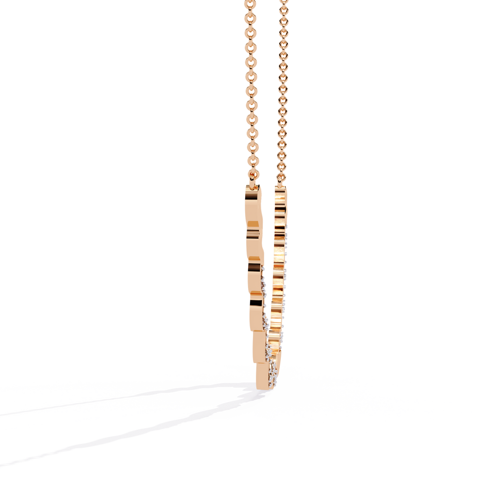 Round Shaped Lab Diamond Twisted Necklace