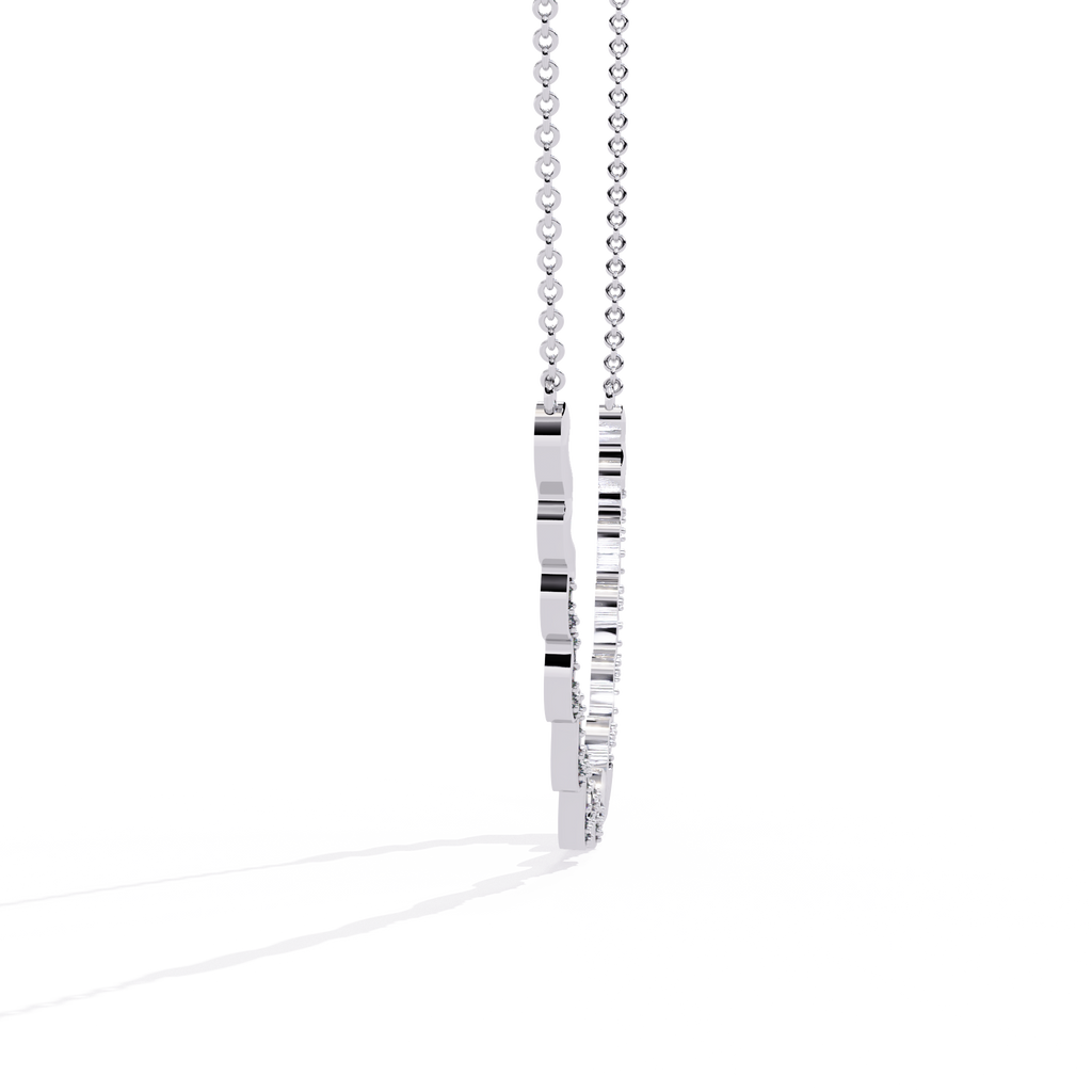 Round Shaped Lab Diamond Twisted Necklace