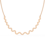 Round Shaped Lab Diamond Twisted Necklace