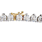 Unique Round Cut Lab Diamond Tennis Necklace