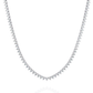 Unique Round Cut Lab Diamond Tennis Necklace