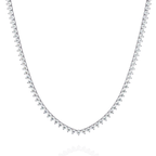 Unique Round Cut Lab Diamond Tennis Necklace