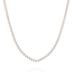 Unique Round Cut Lab Diamond Tennis Necklace
