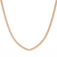 Unique Round Cut Lab Diamond Tennis Necklace