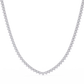 Unique Round Cut Lab Diamond Tennis Necklace