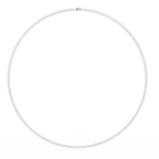 Unique Round Cut Lab Diamond Tennis Necklace