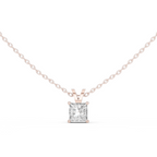 Princess Cut Solitaire Lab Diamond Pendant