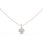 1 Carat Round Cut Lab Diamond Solitaire Pendant