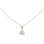 14K Yellow Gold Solitaire Pendant With Round Lab Diamond