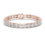 Lab Diamond Round Cut Tennis Bracelet