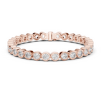 Cluster Round Diamond Bezel set Bracelet