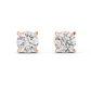 2.50 Carat Round Lab Diamond Stud Earrings