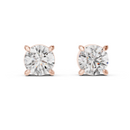 2.50 Carat Round Lab Diamond Stud Earrings