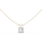 Princess Cut Solitaire Lab Diamond Pendant