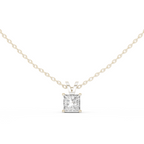 Princess Cut Solitaire Lab Diamond Pendant