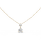 14K Yellow Gold Solitaire Pendant With Round Lab Diamond