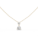 14K Yellow Gold Solitaire Pendant With Round Lab Diamond