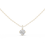 1 Carat Round Cut Lab Diamond Solitaire Pendant