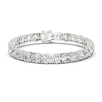 Lab Diamond Round Cut Tennis Bracelet