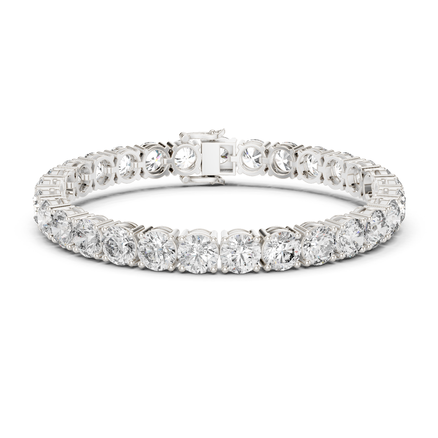 Lab Diamond Round Cut Tennis Bracelet