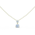14K Yellow Gold Solitaire Pendant With Round Lab Diamond