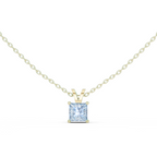 Princess Cut Solitaire Lab Diamond Pendant