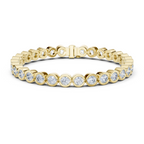 Cluster Round Diamond Bezel set Bracelet