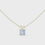 Princess Cut Solitaire Lab Diamond Pendant