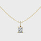 1.50 Carat Cushion Cut Solitaire Lab Diamond Pendant