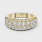 Multiple Round Cut Lab Diamond Wedding Band
