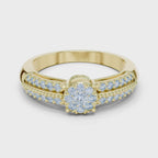 Bridal Set Round Diamond Wedding Ring