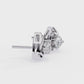 Round Cut Unique Lab Diamond Stud Earring