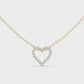 Heart Shape Round Cut Lab Diamond Pendant