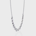 Round Shaped Lab Diamond Twisted Necklace