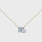 Pear And Emerald Cut Lab Diamond Solitaire Pendant