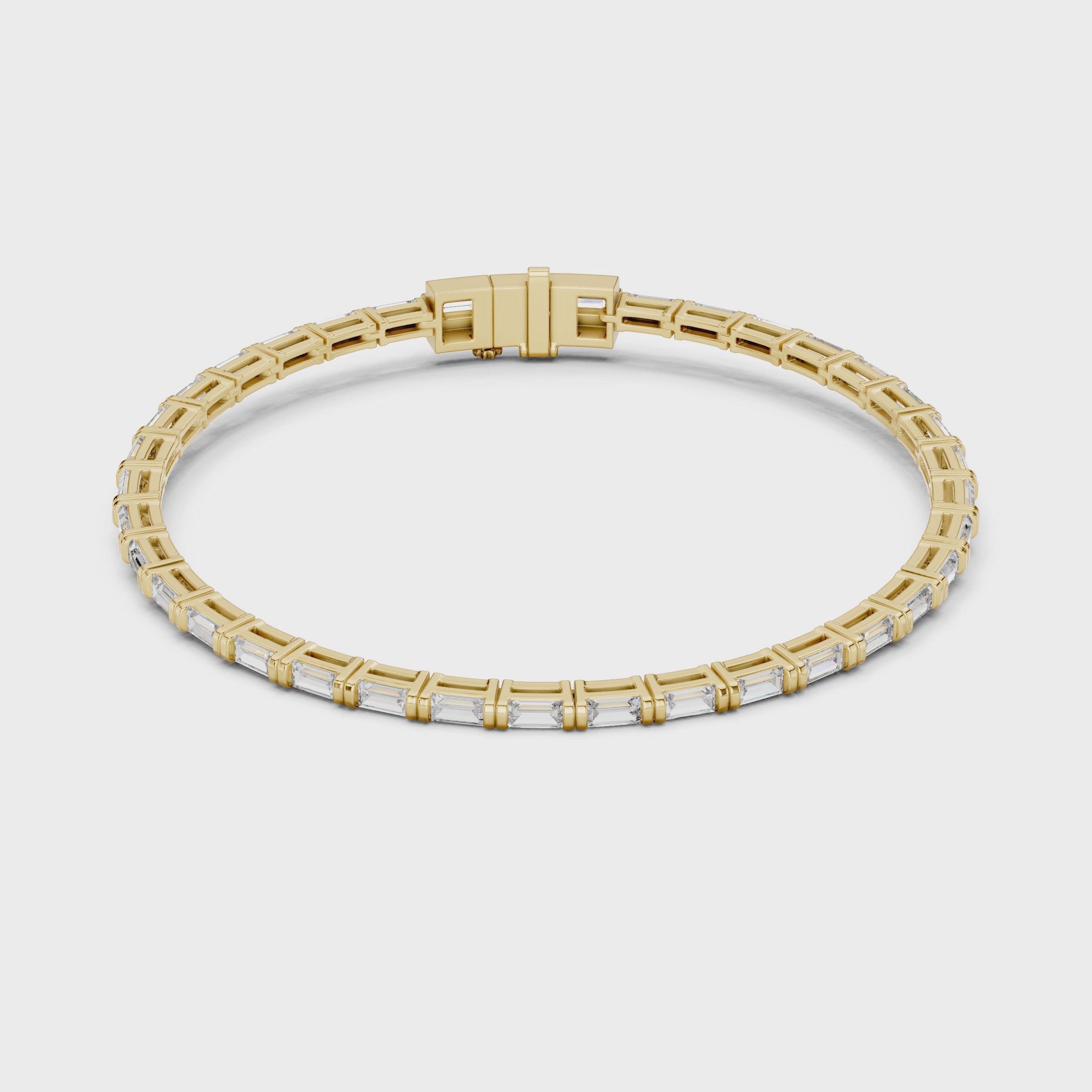 Baguette Cut Eternal Lab Diamond Bracelet