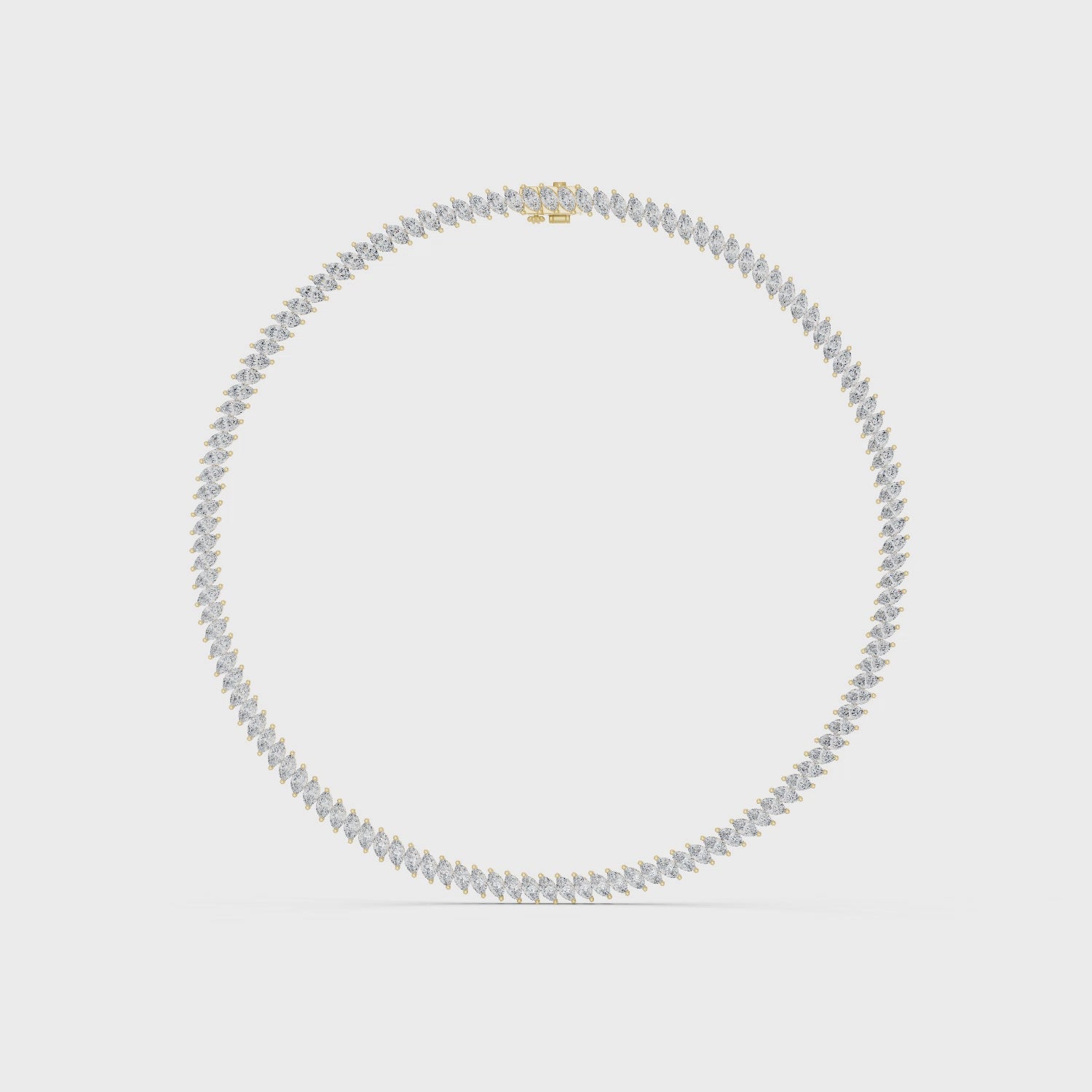 Multiple Marquise Diamond Fancy Tennis Necklace