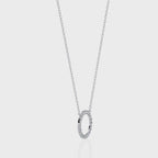 Round Cut Lab Diamond Circle Pendant