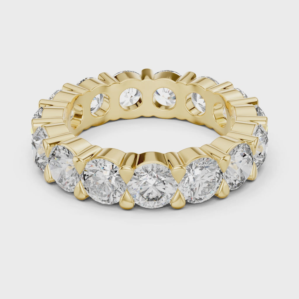 Round Cut Lab Grown Diamond Eternity band