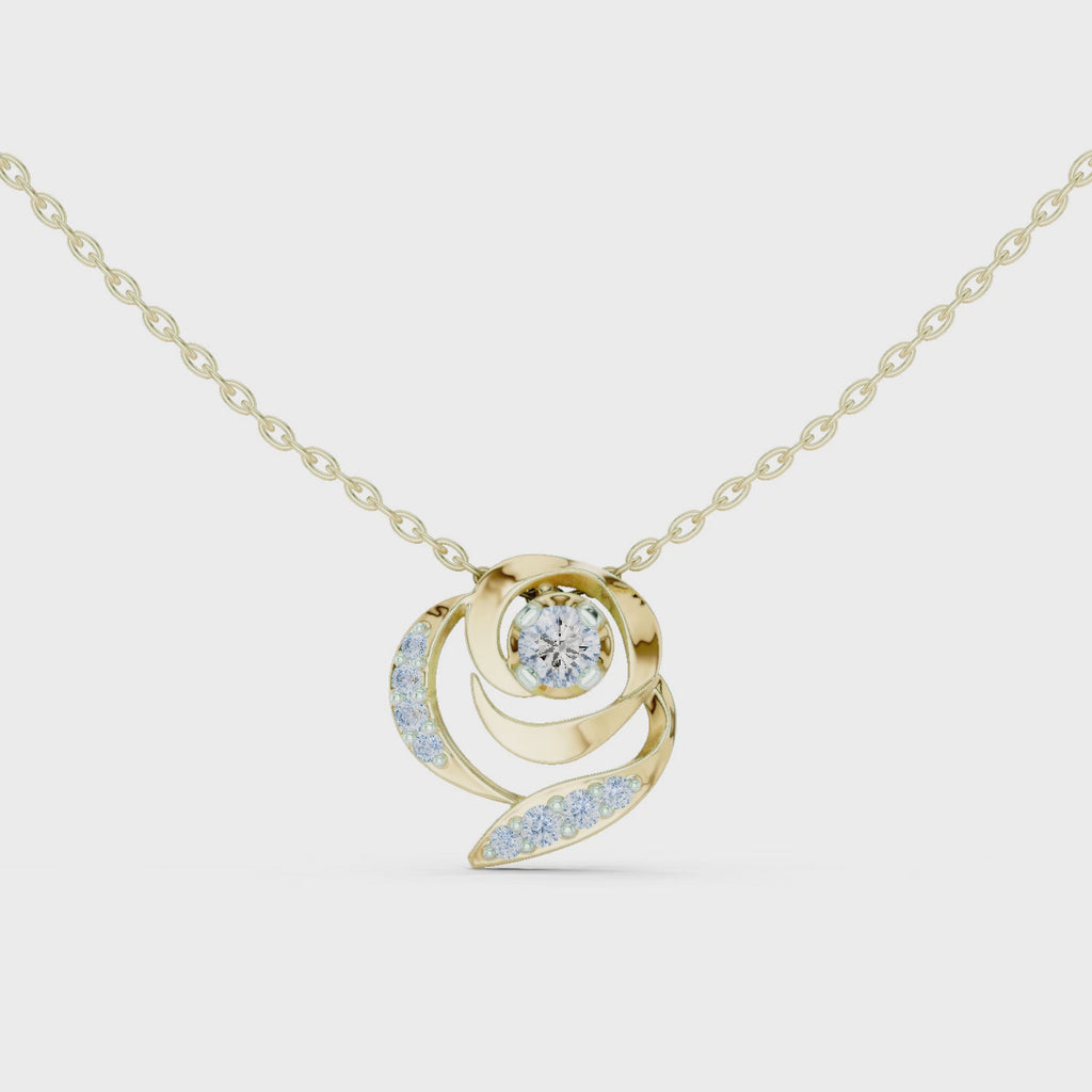 Multiple Round Shape Lab Diamond Stylish Pendant