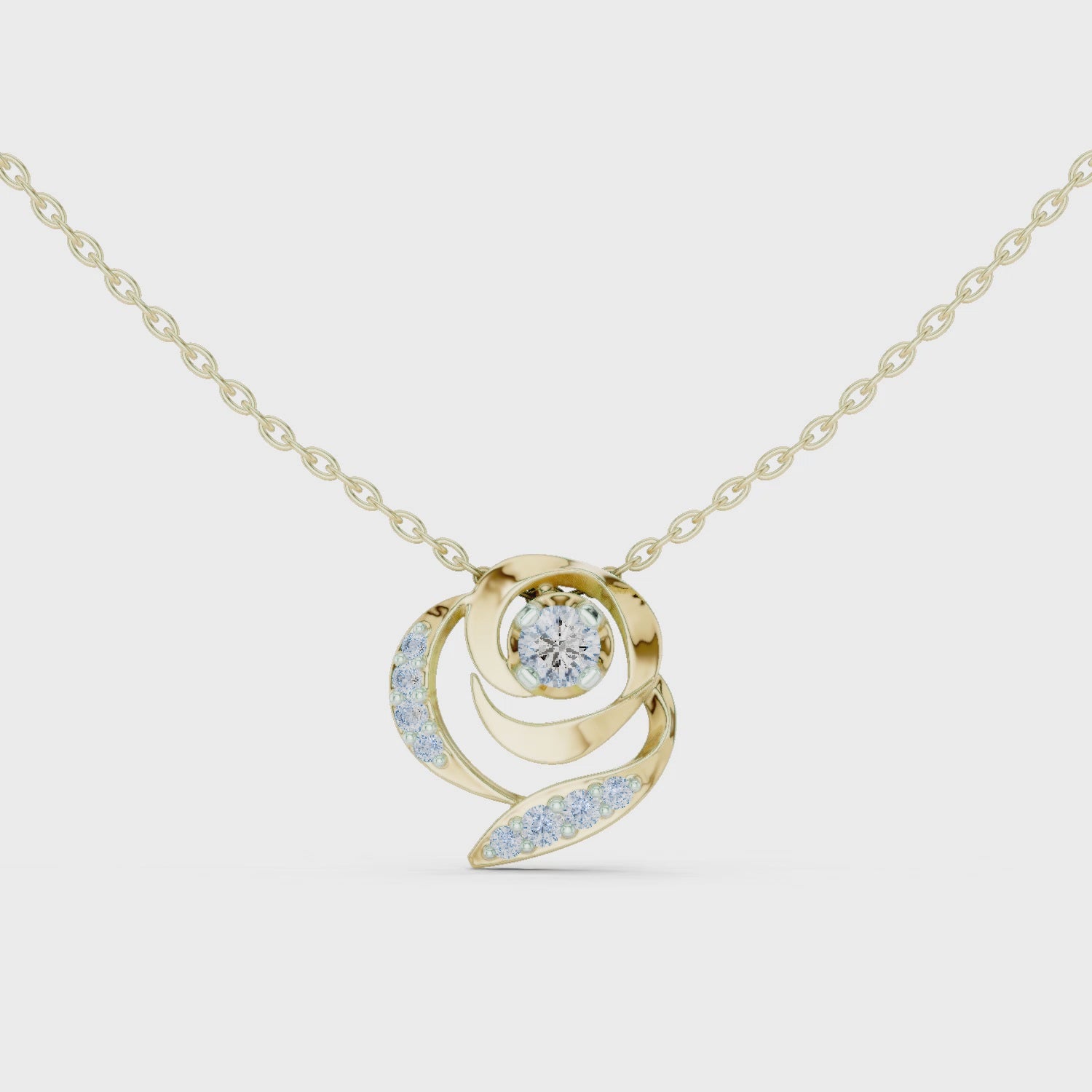 Multiple Round Shape Lab Diamond Stylish Pendant