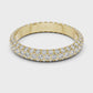 Multiple Round Lab Diamond Eternity Wedding Band