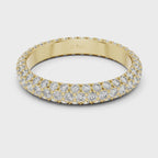 Multiple Round Lab Diamond Eternity Wedding Band