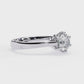 Round Cut Lab Diamond Solitaire Engagement Ring
