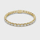 Bezel Set Emerald Cut lab Diamond Tennis Bracelet