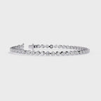 Multiple Round Cut Lab Diamond Tennis Bracelet