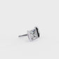 Princess cut Lab Diamond Bezel Set Earrings
