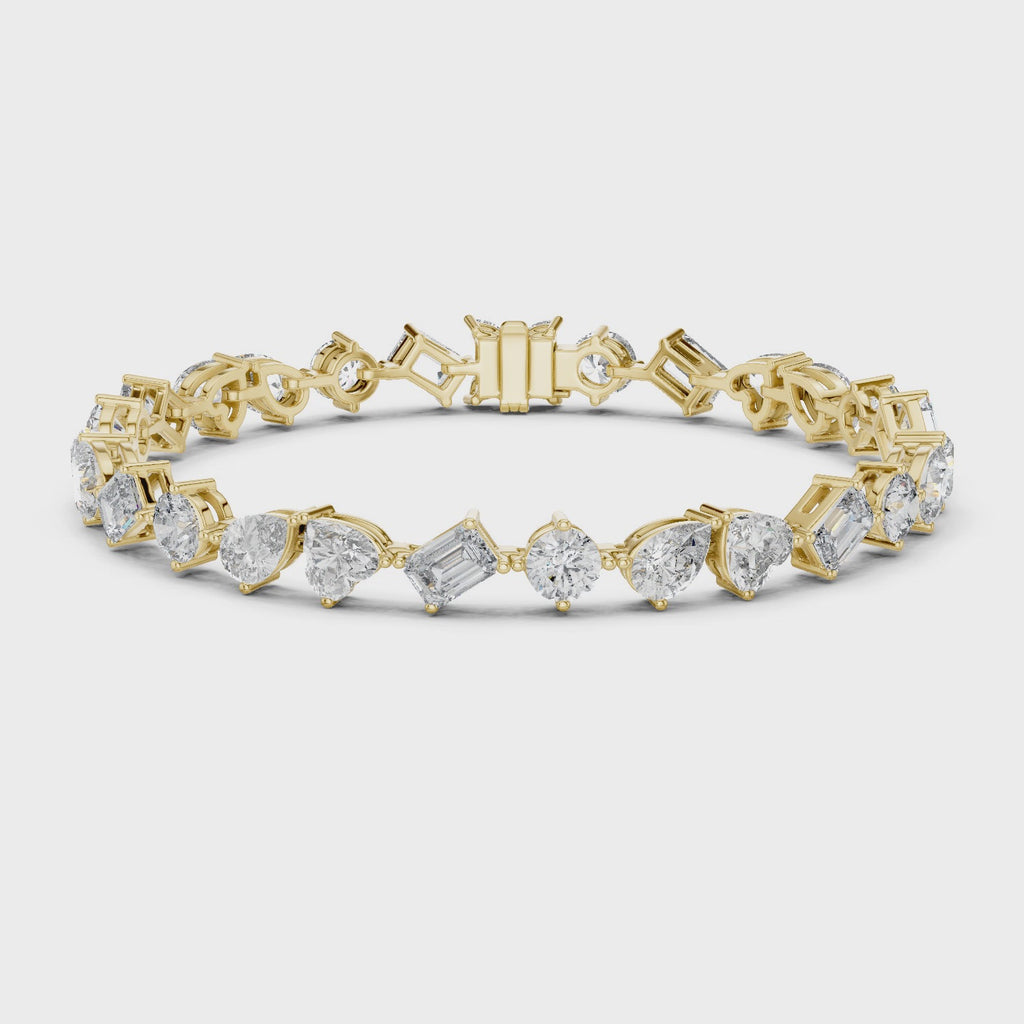 Mix Shape Lab Diamond Fancy Bracelet