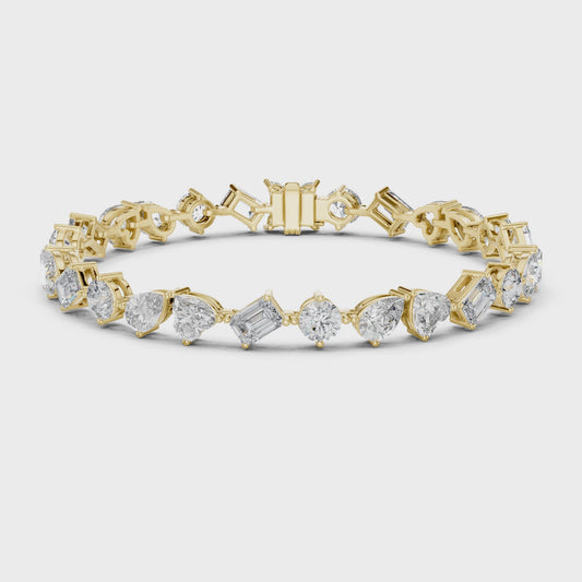 Mix Shape Lab Diamond Fancy Bracelet